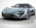 Elektrische superauto met accu op zout water Elektrische superauto met accu op zout water