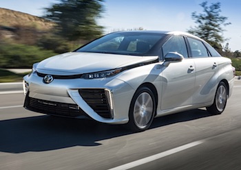 toyota Mirai op waterstof