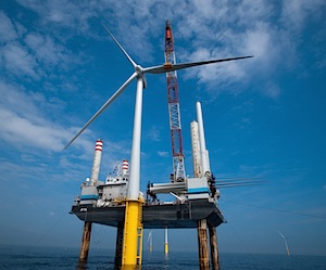 Een windpark op zee bouwen