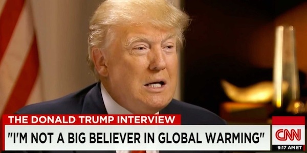 donald trump over klimaatverandering