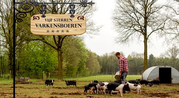 diervriendelijke vijfsterren varkensboeren varkens in nood