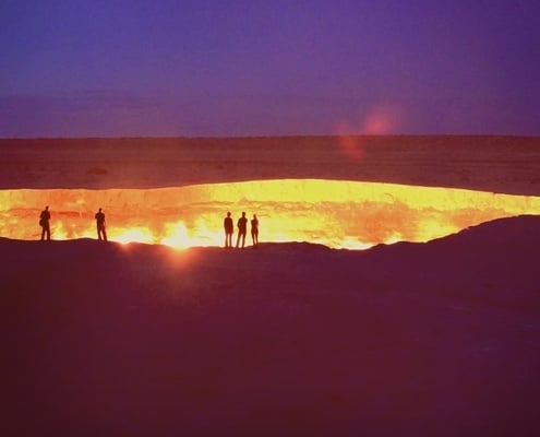 methaanlek in Turkmenistan