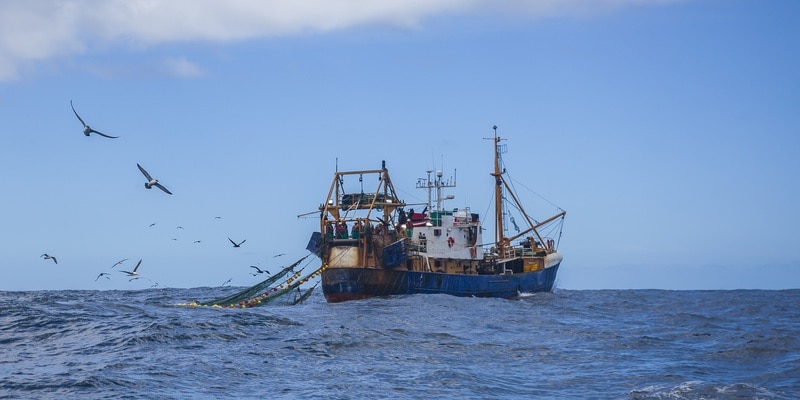 trawling vissersboot