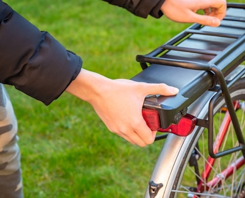 batterij van een elektrische fiets