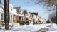 huizen in de winter