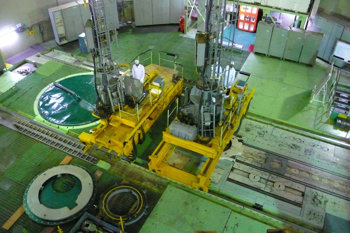 Fast Breeder Test Reactor op de campus van IGCAR in India.