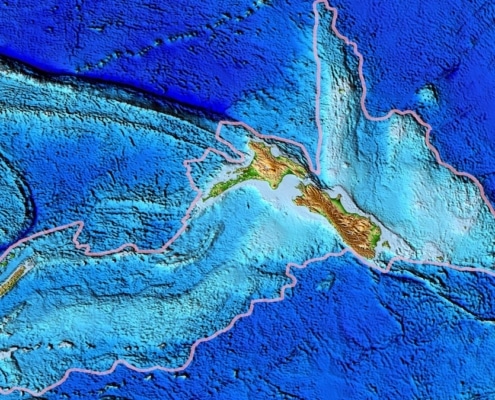 kaart van verborgen continent zealandia