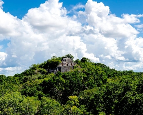 Maya tempel in Calakmul