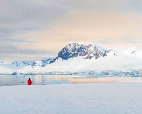 gletcher op antarctica