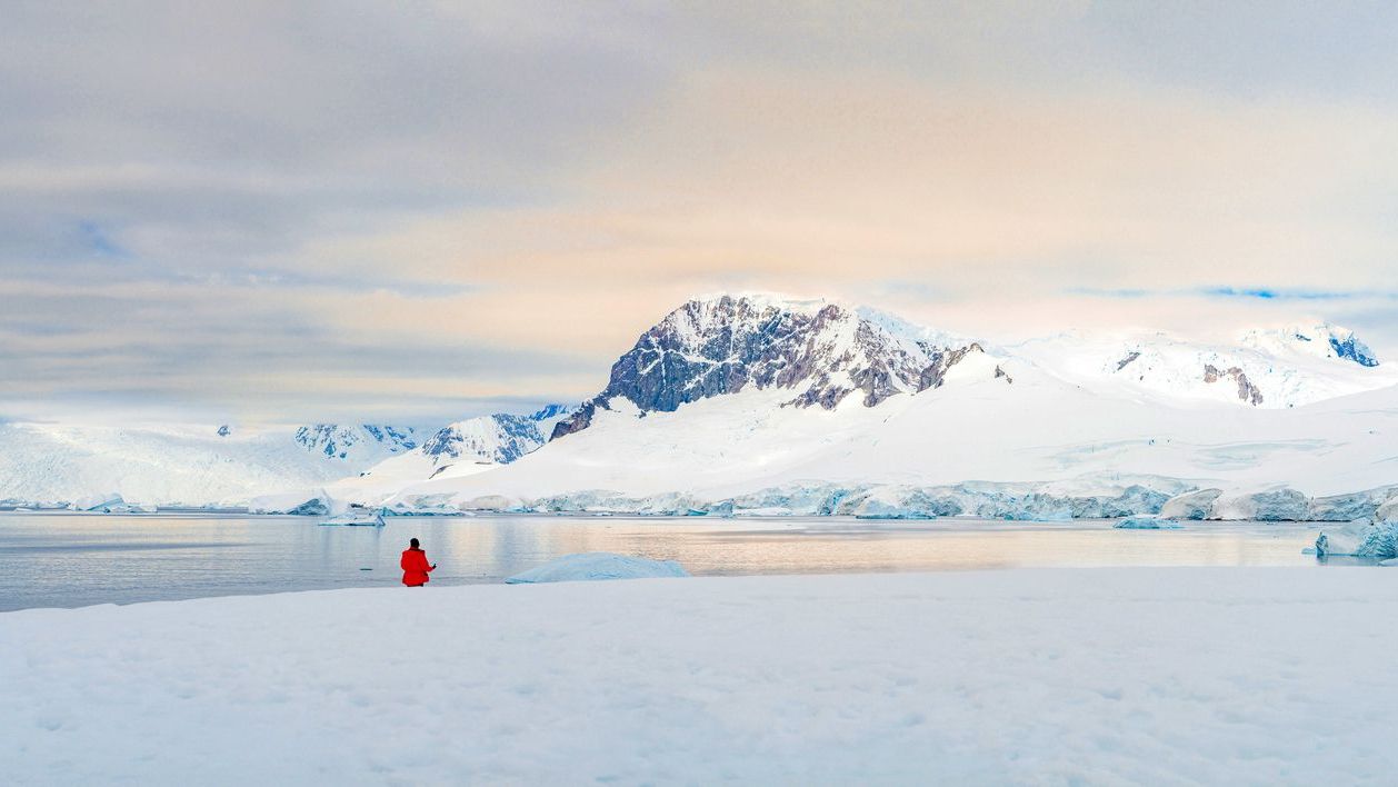 gletcher op antarctica