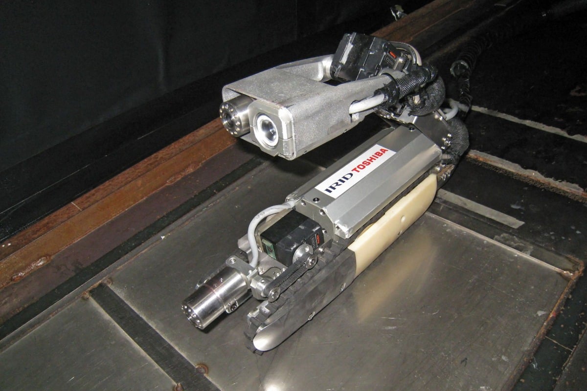 Toshiba Scorpion-robot in reactor 2 van Fukushima Daiichi.