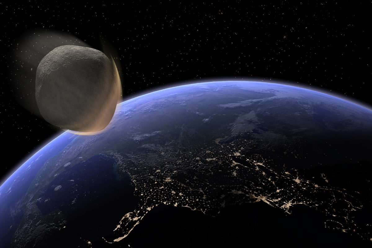 Afbeelding van de asteroïde Apophis.