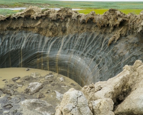 ontdooiend permafrost