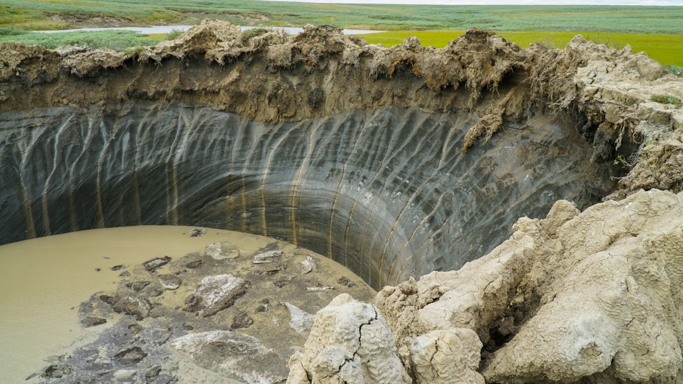 ontdooiend permafrost