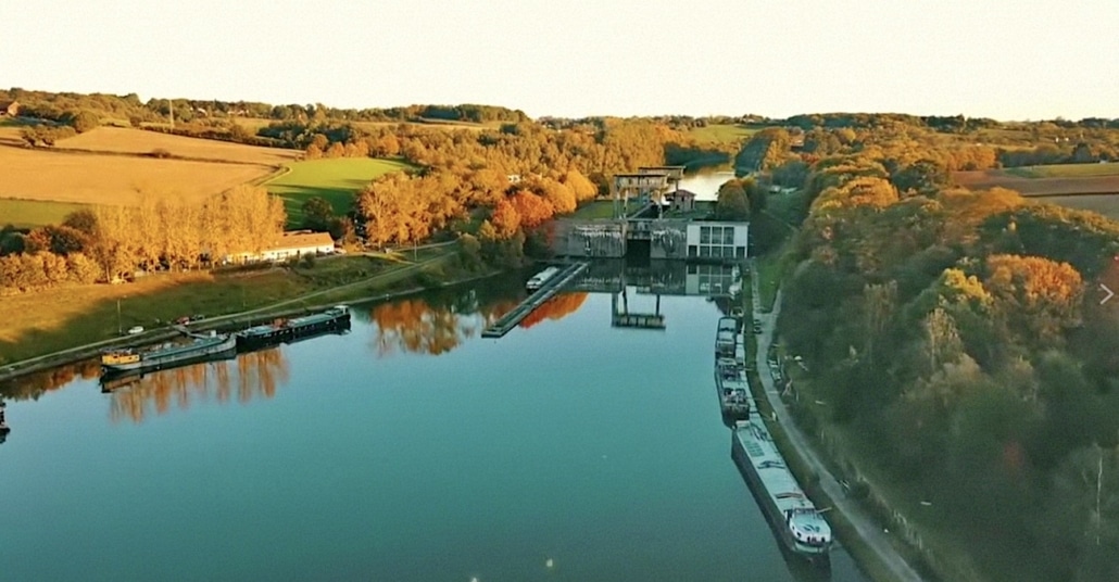 De sluis van Ronquieres
