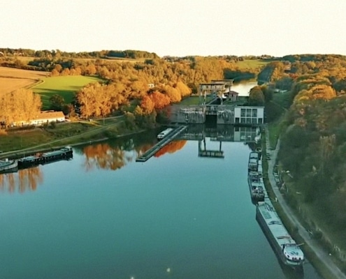 De sluis van Ronquieres