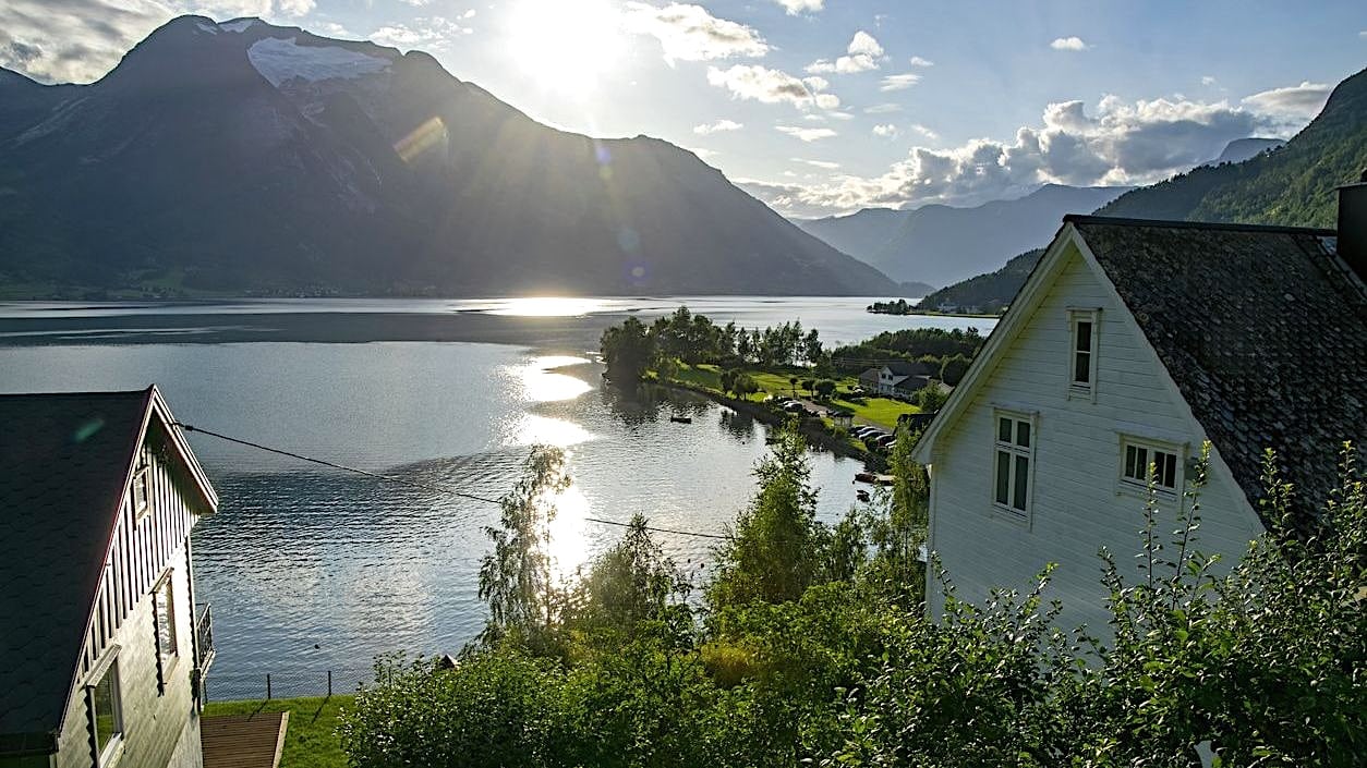 uitzicht op fjord