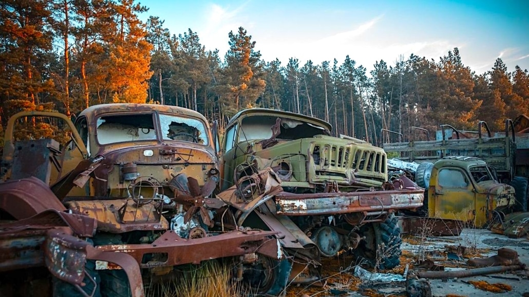 tsjernobyl autowrakken